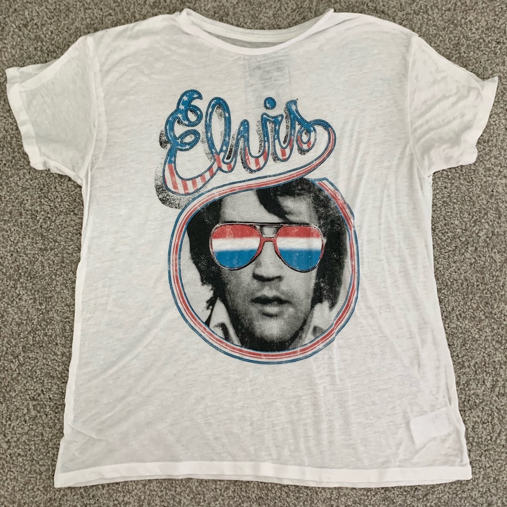 Elvis Presley white t-shirt